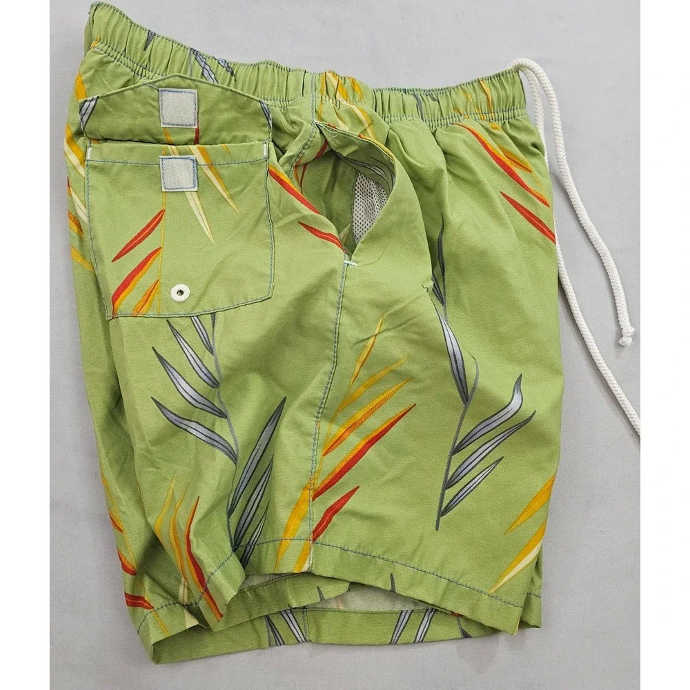 Tommy Bahama Relax trunks swimwear mens S Small pockets green floral